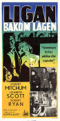 Ligan bakom lagen 1951 poster Robert Mitchum Lizabeth Scott Robert Ryan John Cromwell Film Noir