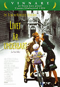 Livet är underbart 1997 poster Nicoletta Braschi Giorgio Cantarini Roberto Benigni Romantik Cyklar Barn