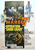 Maroc 7 operation Simon Grant 1968 poster Gene Barry Agenter