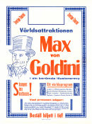 Max von Goldini 1941 affisch Hitta mer: Magician Cirkus