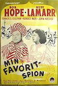 Min favoritspion (1952) Poster 70x100cm Bob Hope/Hedy Lamarr