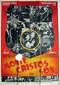 Monte Cristos son (1941) Poster 70x100cm Joan Bennett/Louis Hayward