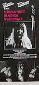 M�rka natt blodiga ny�rsnatt (1981) Poster 30x70cm Jamie Lee Curtis