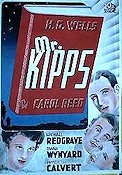 Mr Kipps 1942 poster Michael Redgrave Carol Reed Text: H G Wells