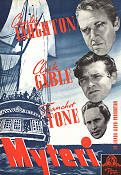 Myteri 1936 poster Charles Laughton Clark Gable Franchot Tone Skepp och båtar