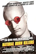 Natural Born Killers 1994 poster Woody Harrelson Juliette Lewis Mark Harmon Oliver Stone Glasögon