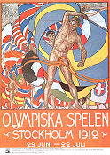 Olympiska spelen Stockholm 1912 1912 affisch Affischkonstnär: Olle Hjortzberg Olympiader Sport Hitta mer: Stockholm