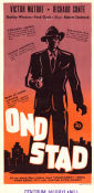 Ond stad 1948 poster Victor Mature Richard Conte Fred Clark Robert Siodmak Film Noir