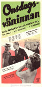 Onsdagsv�ninnan (1946) Poster 30x70cm Sonja Wigert/Sture Lagerwall