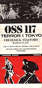 OSS 117 terror i Tokyo (1967) Poster 30x70cm Frederick Stafford