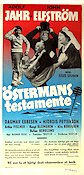 �stermans testamente (1954) Poster 30x70cm Adolf Jahr/John Elfstr�m/Dagmar Ebbesen