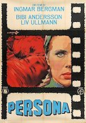 Persona 1966 poster Liv Ullmann Bibi Andersson Ingmar Bergman Affischkonstnär: Angelo Cesselon