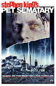 Pet Sematary 1989 poster Dale Midkiff Denise Crosby Mary Lambert Text: Stephen King