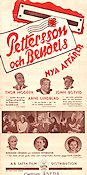 Pettersson och Bendels nya aff�rer (1945) Poster 30x70cm Thor Mod�en/John Botvid/Arne Lindblad/Hj�rdis Petterson