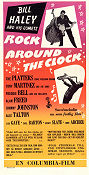 Rock Around the Clock 1956 poster Bill Haley The Platters Fred F Sears Rock och pop Dans