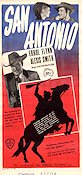 San Antonio (1945) Poster 30x70cm Errol Flynn/Alexis Smith
