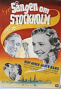 Sången om Stockholm 1947 poster Alice Babs Elof Ahrle Hitta mer: Stockholm