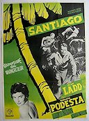 Santiago 1956 poster Alan Ladd Rossana Podesta