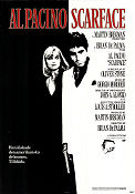Scarface 1983 poster Al Pacino Michelle Pfeiffer Steven Bauer Brian De Palma Maffia