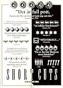 Short Cuts 1993 poster Andie MacDowell Jack Lemmon Tom Waits Robert Altman