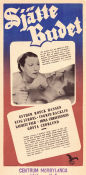 Sjätte budet 1947 poster Ester Roeck Hansen Ingrid Backlin Gösta Cederlund Stig Järrel
