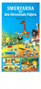 Smurfarna och den förtrollade flöjten 1976 poster Smurfarna Smurferna Smurfs Peyo Filmen från: Belgium Animerat Från serier