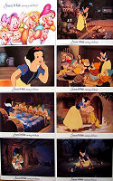 Snow White and the Seven Dwarfs (1938) Lobbykort USA 11x14 Snow White