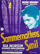 Sommarnattens leende 1956 poster Gunnar Björnstrand Ulla Jacobsson Harriet Andersson Eva Dahlbeck Ingmar Bergman