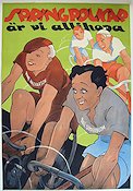 Springpojkar är vi allihopa 1941 poster Åke Söderblom Rune Halvarsson Cyklar