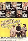 Stoppa pressarna (1969) Poster 70x100cm Jack Lemmon/Walter Matthau/Billy Wilder