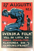 Svenska folk 1922 affisch Alkohol