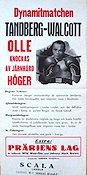 Tandberg-Walcott 1949 poster Olle Tandberg Boxning