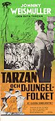 Tarzan och djungelfolket 1943 poster Johnny Weissmuller Frances Gifford Johnny Sheffield Wilhelm Thiele
