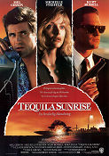 Tequila Sunrise 1988 poster Mel Gibson Michelle Pfeiffer Kurt Russell Robert Towne
