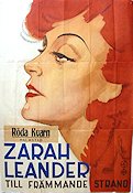 Till främmande strand 1937 poster Zarah Leander Willy Birgel Douglas Sirk Filmbolag: UFA