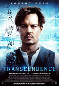 Transcendence 2014 poster Johnny Depp Rebecca Hall Morgan Freeman Wally Pfister
