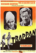 Trappan 1969 poster Richard Burton Rex Harrison Cathleen Nesbitt Stanley Donen