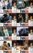 True Lies 1994 lobbykort Arnold Schwarzenegger Jamie Lee Curtis James Cameron
