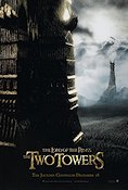 The Two Towers (2002) Poster 68x102cm USA B Elijah Wood/Ian McKellen/Liv Tyler/Viggo Mortensen/Christopher Lee/Peter Jackson/Lord of the Rings