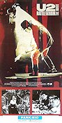 U2: Rattle and Hum 1988 poster Bono The Edge Adam Clayton Phil Joanou Rock och pop Dokumentärer