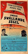 Under sv�llande segel (1952) Poster 30x70cm John Elfstr�m/Michael Fant