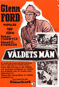 V�ldets m�n (1958) Poster 70x100cm Glenn Ford/Edward G Robinson/Barbara Stanwyck