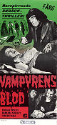 Vampyrens blod 1958 poster Donald Wolfit Barbara Shelley Henry Cass Affischkonstnär: Walter Bjorne Damer