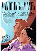 Vandring med månen 1945 poster Eva Henning Alf Kjellin Stig Järrel Hasse Ekman Romantik