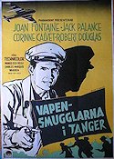 Vapensmugglarna i Tanger (1954) Poster 70x100cm Joan Fontaine/Jack Palance