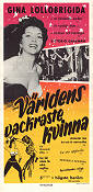 V�rldens vackraste kvinna (1957) Poster 30x70cm Gina Lollobrigida