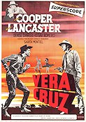 Vera Cruz (1955) Poster 70x100cm Gary Cooper/Burt Lancaster