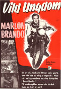 Vild ungdom 1953 poster Marlon Brando Mary Murphy Lee Marvin Laslo Benedek Motorcyklar