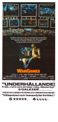 WarGames 1983 poster Matthew Broderick Ally Sheedy John Wood John Badham Kultfilmer
