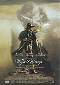 Wyatt Earp 1994 poster Kevin Costner Dennis Quaid Gene Hackman Lawrence Kasdan
